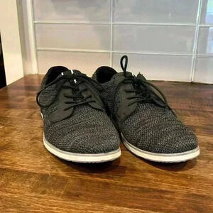 Aldo men’s lace up loafers black/grey size 8. In good preowned condition.